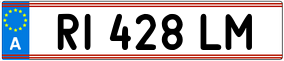 Trailer License Plate